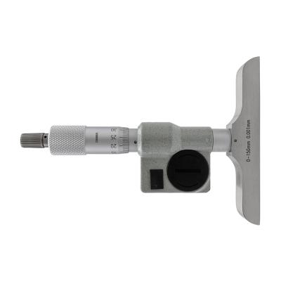 Digitalt mikrometer dybdemål 0-150 mm med flad måleflade